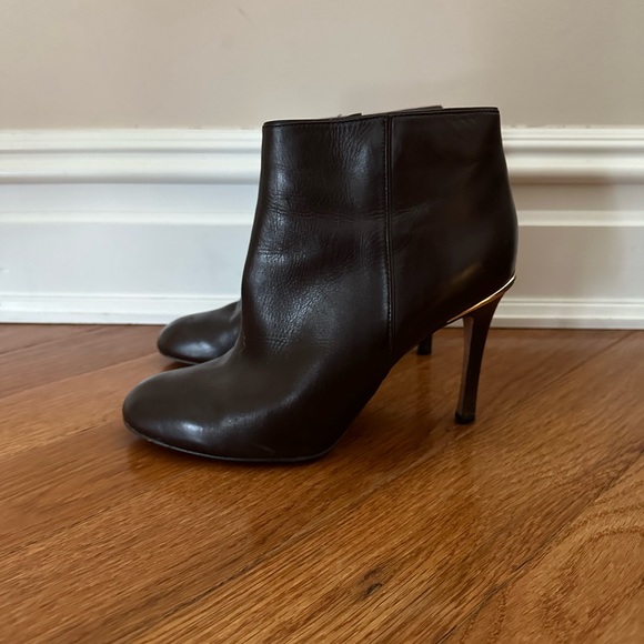 COACH Woman’s Brown Leather Heeled Booties - Picture 2 of 7